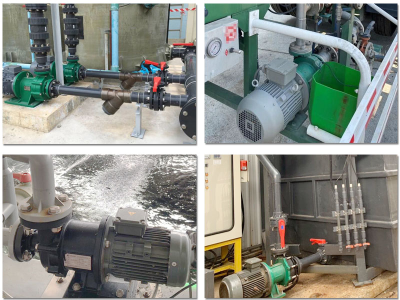 PAN WORLD磁力泵，化药液应用，现场安装实例